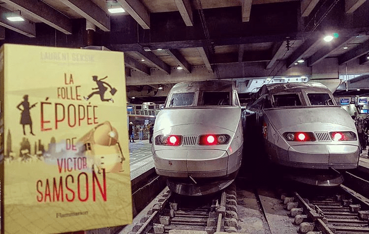 « La folle épopée de Victor Samson », Laurent Seksik, couverture du livre, mangeurdelivres.wordpress.com
