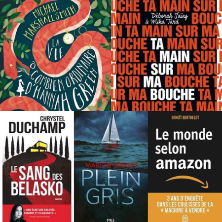 Couverture des 5 livres mis en avant parmi les sorties de la semaine du 11 janvier 2021