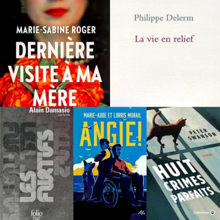 Couverture des 4 livres sélectionnés parmis les sorties de la semaine, blog mangeurdelivres